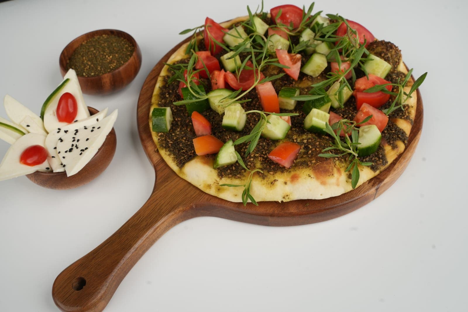 Zaatar Manakish with Vegetables