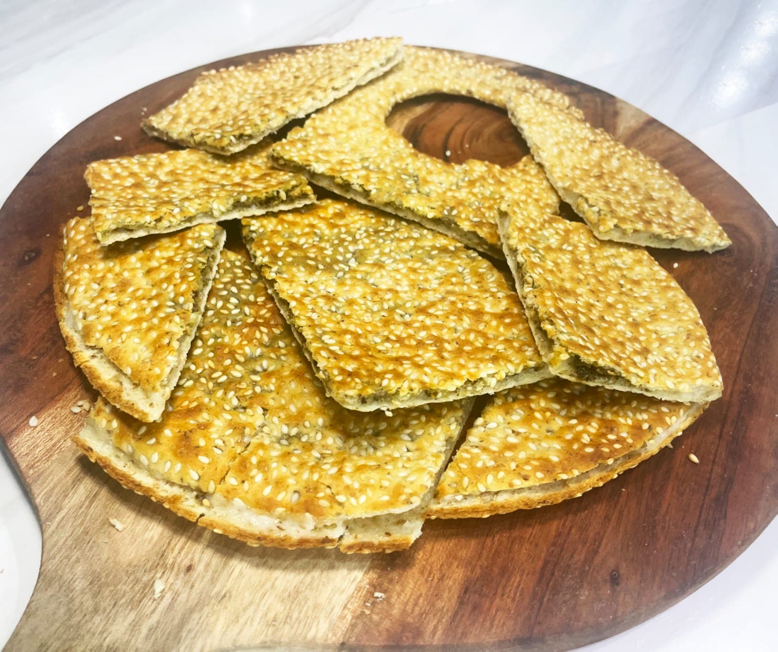 Akawi Cheese with Zaatar Kaak