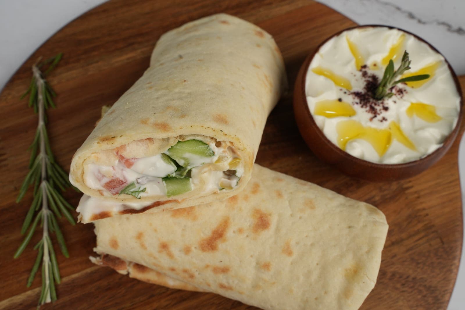 Labneh Wrap with Veg