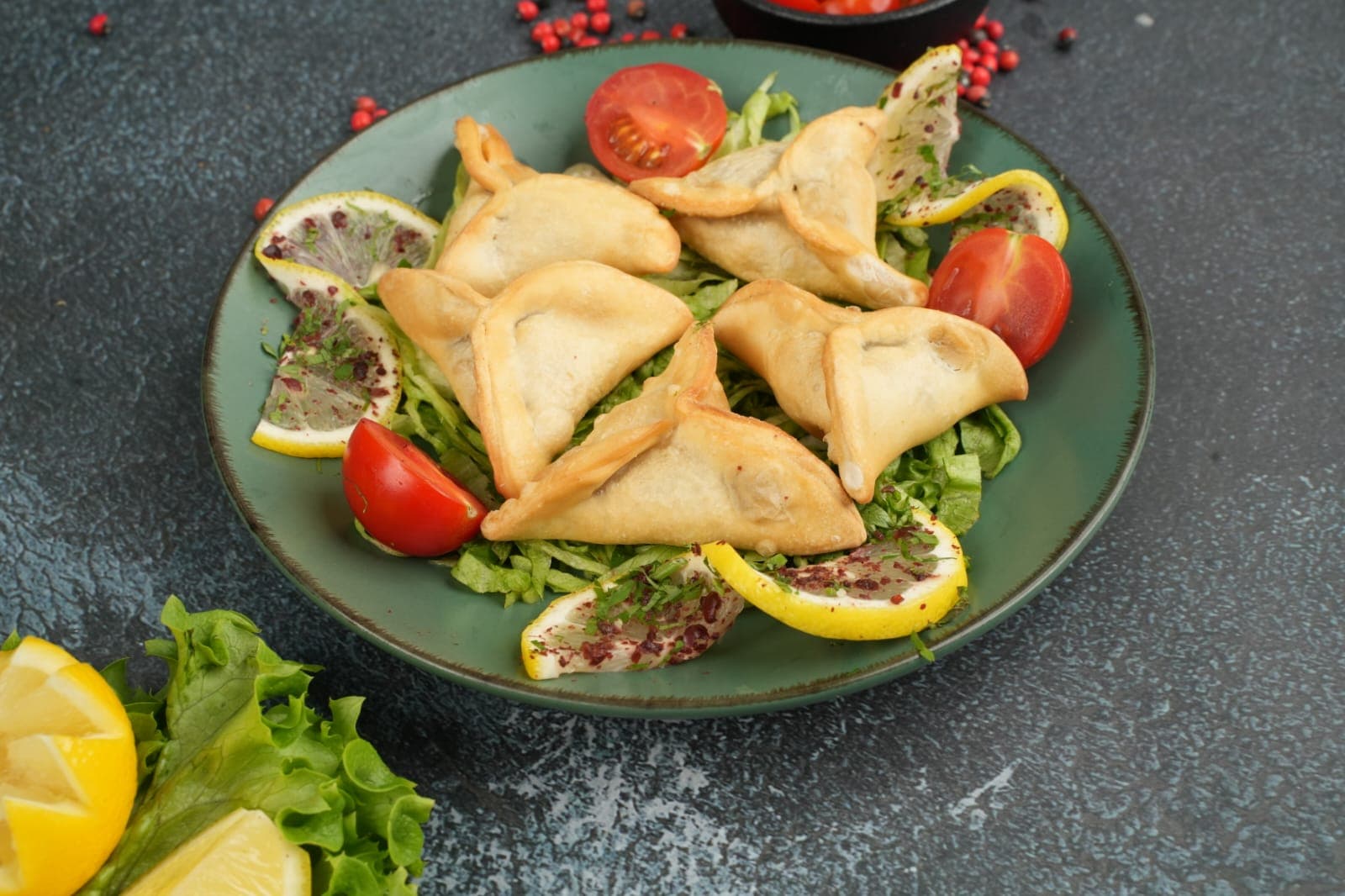 Spinach Sambosc 5 Pcs